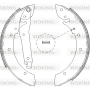 Z4103.00 Brzdové čeľuste WOKING