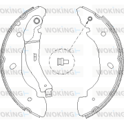 Z4107.00 Brzdové čeľuste WOKING