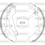 Z4131.00 Brzdové čeľuste WOKING