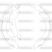 Z4158.00 Brzdové čeľuste WOKING