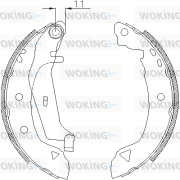 Z4182.02 Brzdové čeľuste WOKING