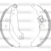 Z4185.01 Brzdové čeľuste WOKING