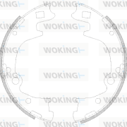 Z4223.00 Brzdové čeľuste WOKING