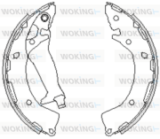 Z4248.00 Brzdové čeľuste WOKING