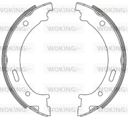 Z4262.00 Sada brzd. čeľustí parkov. brzdy WOKING