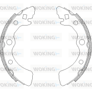 Z4323.00 Brzdové čeľuste WOKING