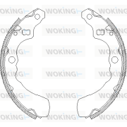 Z4381.00 Brzdové čeľuste WOKING