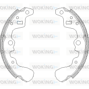 Z4385.00 Brzdové čeľuste WOKING