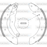 Z4396.01 Brzdové čeľuste WOKING