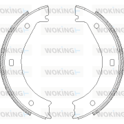 Z4404.00 Sada brzd. čeľustí parkov. brzdy WOKING