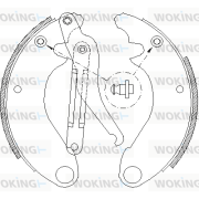 Z4505.00 Brzdové čeľuste WOKING