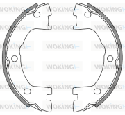 Z4640.00 Sada brzd. čeľustí parkov. brzdy WOKING