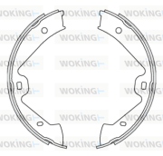 Z4675.00 Sada brzd. čeľustí parkov. brzdy WOKING