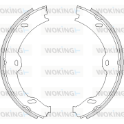 Z4708.00 Sada brzd. čeľustí parkov. brzdy WOKING