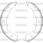 Z4717.00 Sada brzd. čeľustí parkov. brzdy WOKING