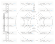 D62132.10 Brzdový kotúč WOKING