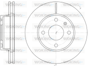 D6215.10 Brzdový kotúč WOKING