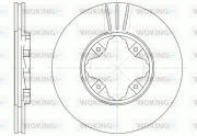 D6485.10 Brzdový kotúč WOKING