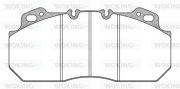 JSA 7223.10 Sada brzdových platničiek kotúčovej brzdy WOKING