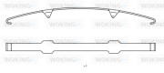 ACA8533.00 Sada príslużenstva oblożenia kotúčovej brzdy WOKING