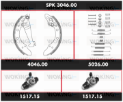 SPK 3046.00 Sada bŕzd, Bubnová brzda Super Precision Kit WOKING