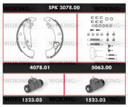 SPK 3078.00 Sada bŕzd, Bubnová brzda Super Precision Kit WOKING