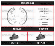 SPK 3088.02 Sada bŕzd, Bubnová brzda Super Precision Kit WOKING