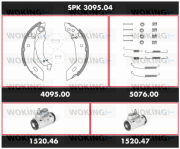 SPK 3095.04 Sada bŕzd, Bubnová brzda Super Precision Kit WOKING