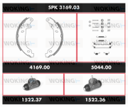 SPK 3169.03 Sada bŕzd, Bubnová brzda Super Precision Kit WOKING