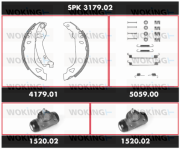 SPK 3179.02 Sada bŕzd, Bubnová brzda Super Precision Kit WOKING