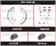 SPK 3304.00 Sada bŕzd, Bubnová brzda Super Precision Kit WOKING