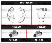 SPK 3400.00 Sada bŕzd, Bubnová brzda Super Precision Kit WOKING