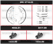 SPK 3718.02 Sada bŕzd, Bubnová brzda Super Precision Kit WOKING