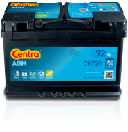 CK720 żtartovacia batéria CENTRA AGM CENTRA