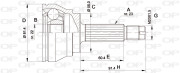 CVJ5012.10 Sada kĺbov hnacieho hriadeľa OPEN PARTS