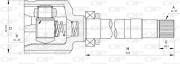 CVJ5724.20 Sada kĺbov hnacieho hriadeľa OPEN PARTS