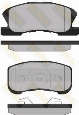 PA1337 Sada brzdových platničiek kotúčovej brzdy Brake ENGINEERING