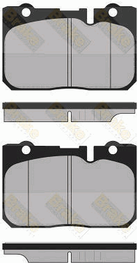 PA1362 Sada brzdových platničiek kotúčovej brzdy Brake ENGINEERING