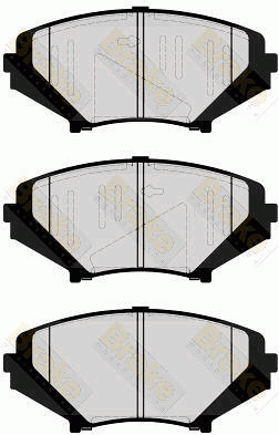 PA1641 Sada brzdových platničiek kotúčovej brzdy Brake ENGINEERING