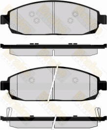 PA1665 Sada brzdových platničiek kotúčovej brzdy Brake ENGINEERING