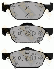 PA1825 Sada brzdových platničiek kotúčovej brzdy Brake ENGINEERING