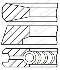 08-115800-00 Sada piestnych krúżkov GOETZE ENGINE