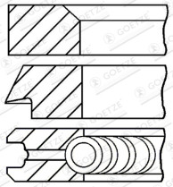 08-181500-10 Sada piestnych krúżkov GOETZE ENGINE