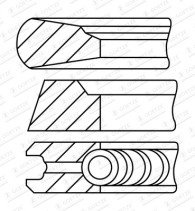 08-444922-00 Sada piestnych krúżkov Goetze Diamond Coated® GOETZE ENGINE