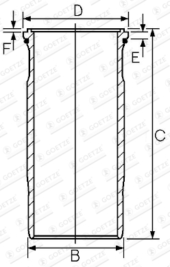 15-458900-00 Vlożka valcov GOETZE ENGINE