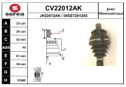 CV22012AK Sada kĺbov hnacieho hriadeľa EAI