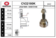 CV22180K Sada kĺbov hnacieho hriadeľa EAI