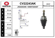 CV22243AK Sada kĺbov hnacieho hriadeľa EAI