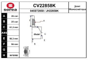 CV22858K Sada kĺbov hnacieho hriadeľa EAI