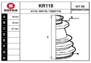 KR118 Manżeta hnacieho hriadeľa - opravná sada EAI